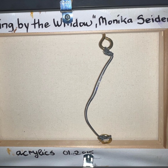 Monika Seidenbusch, “Knitting, by the window” - Picture 2 of 3